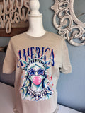 America Statue of Liberty bling graphic