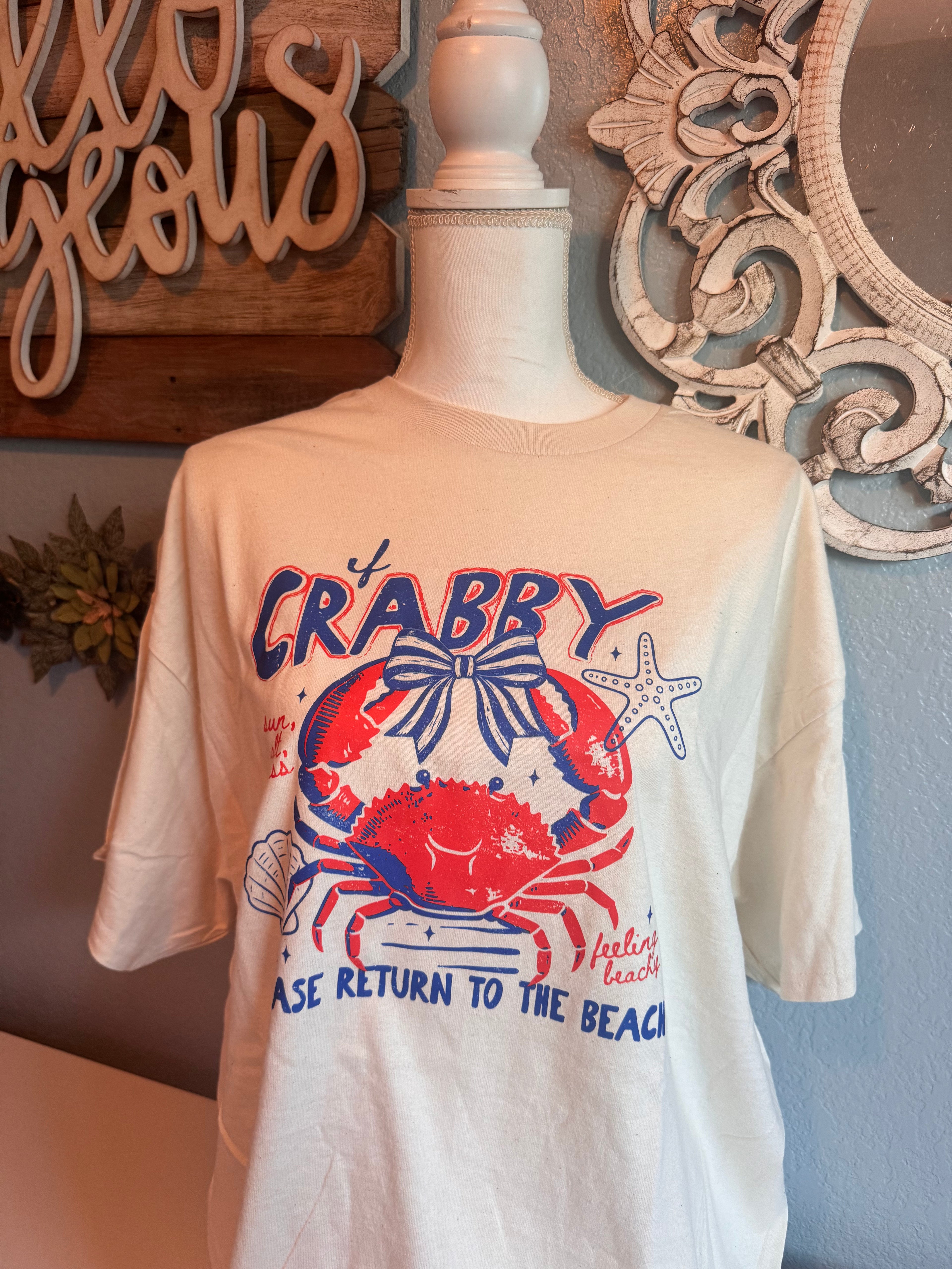 Crabby Return to Beach Shirt